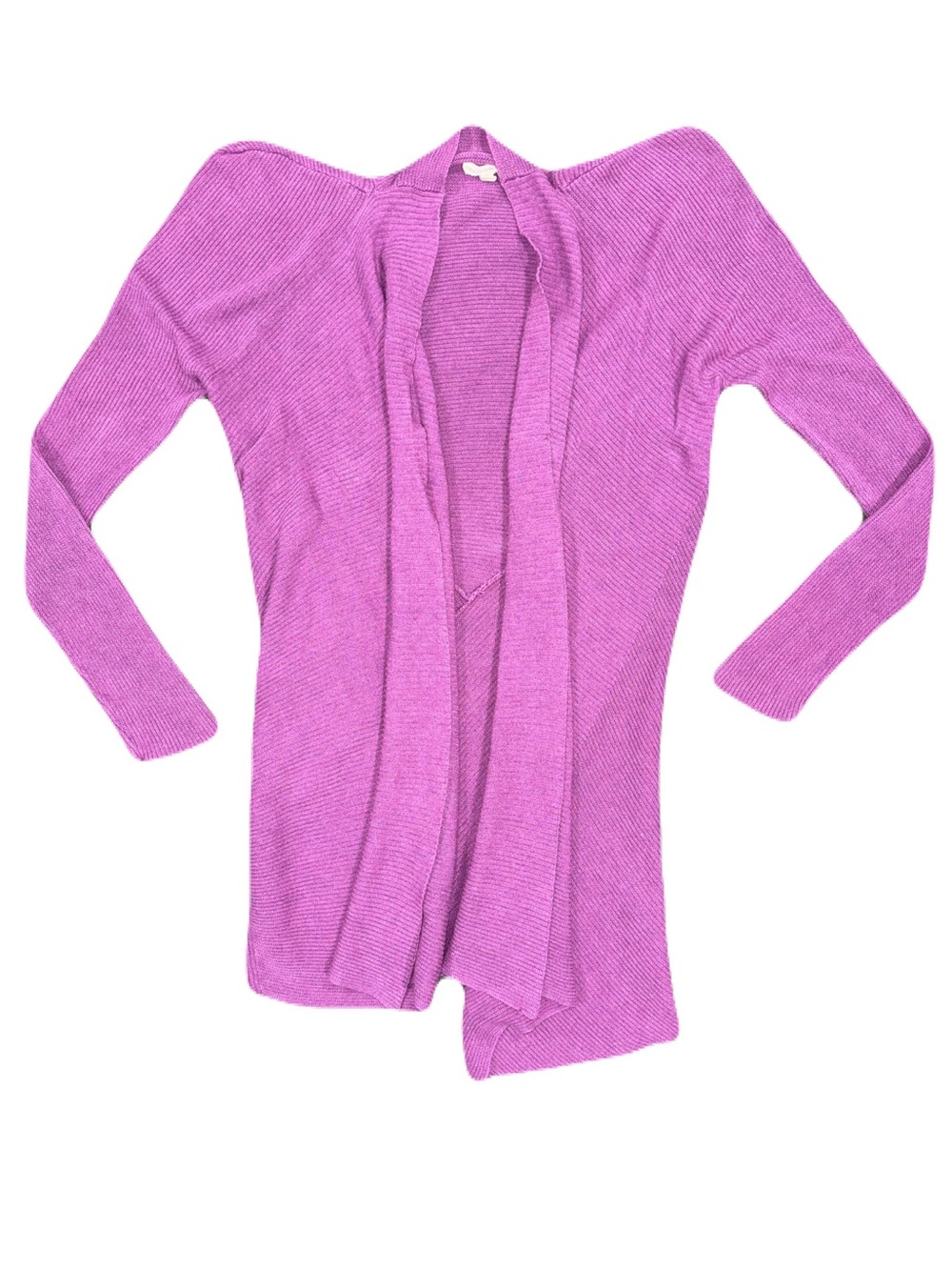 Eileen Fisher Melange Double Links Drape Open Front Cardigan Sweater Size Small